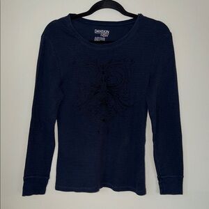 Danskin Active Striped Graphic Long Sleeve Shirt